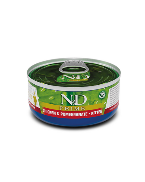 Farmina - N&D - Wet Cat Prime - Pollo e Melograno Kitten 70gr