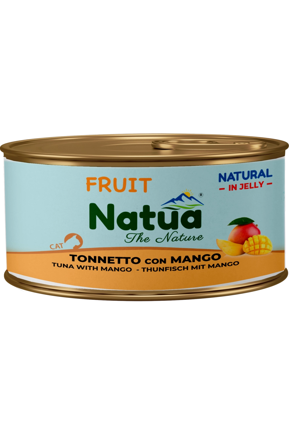 Natua cat - Straccetti in Jelly - Tonnetto con Mango - 85 gr