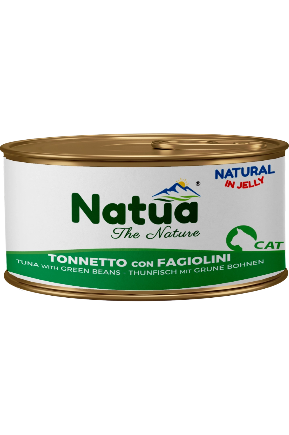 Natua cat - Straccetti in Jelly - Tonnetto con Fagiolini - 85 gr