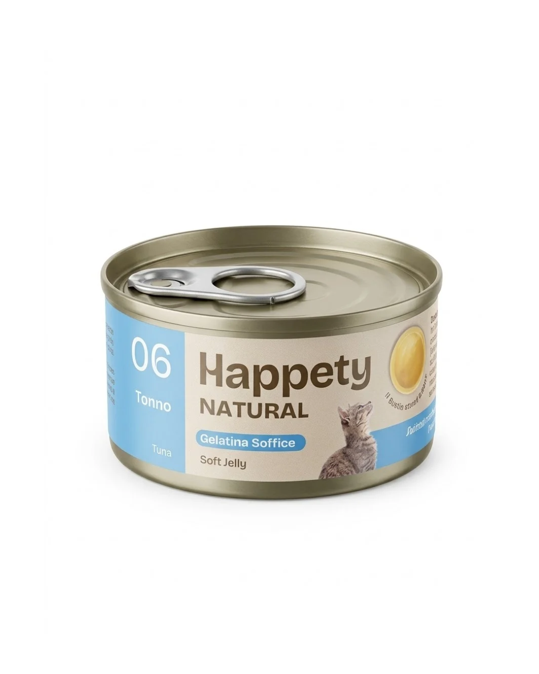 Happety Cat Wet - Gelatina Soffice Naturale in Jelly - 06 Tonno 70 gr