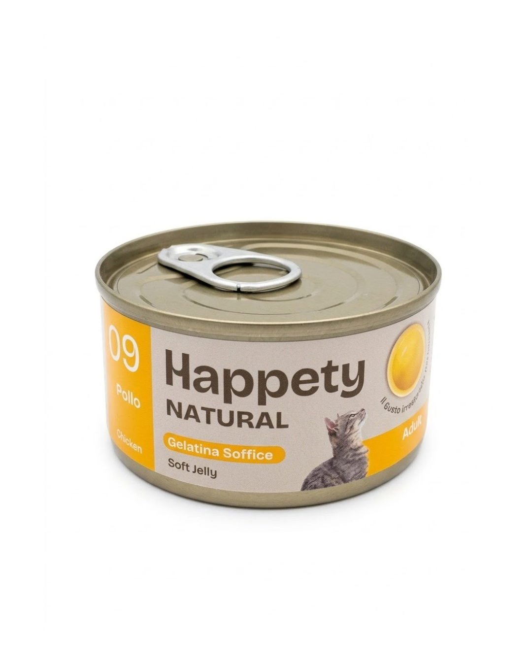 Happety Cat Wet - Gelatina Soffice Naturale in Jelly - 09 Pollo 70 gr