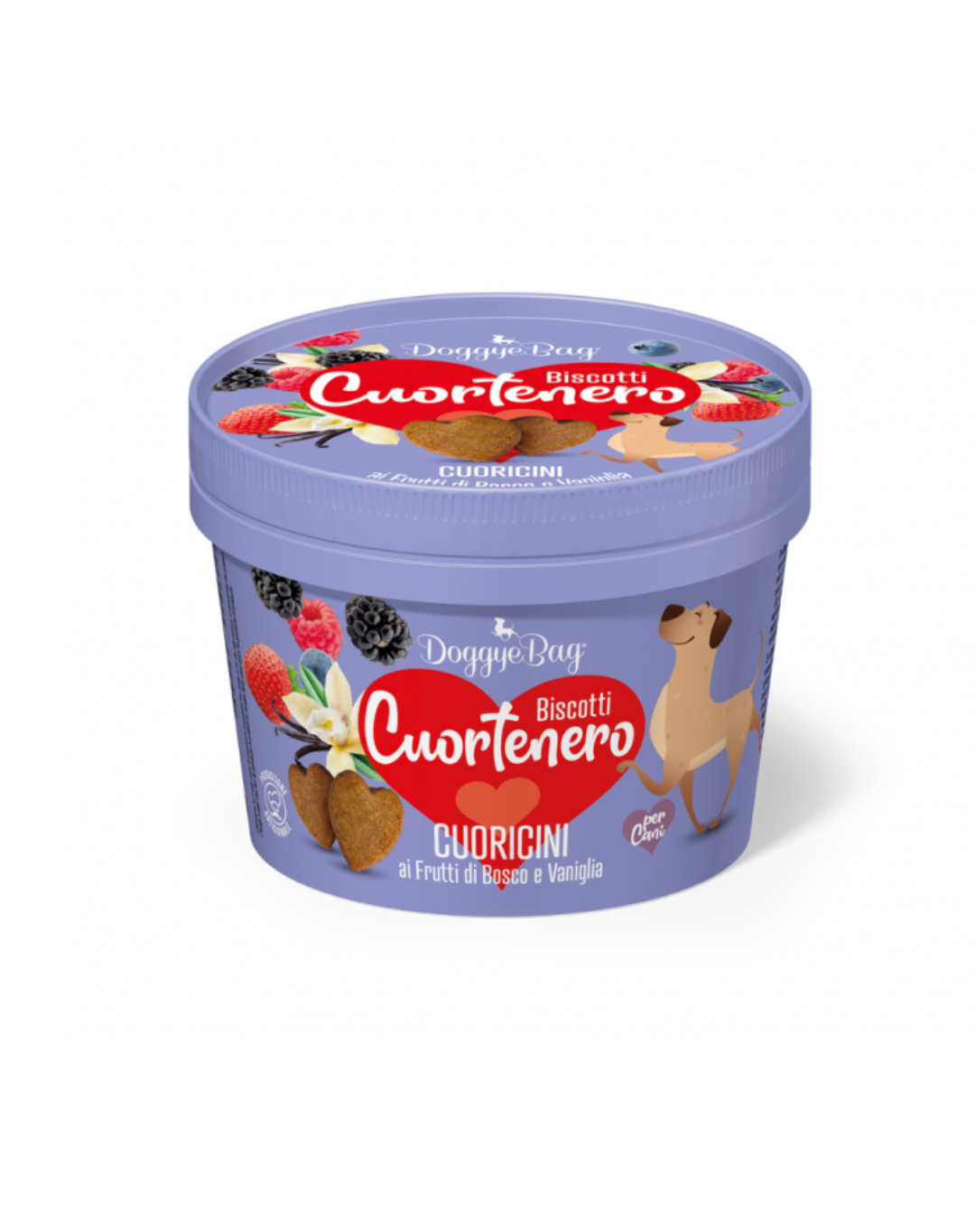 Doggye Bag - Cuortenero - Cuoricini Ai Frutti di Bosco e Vaniglia 150 gr