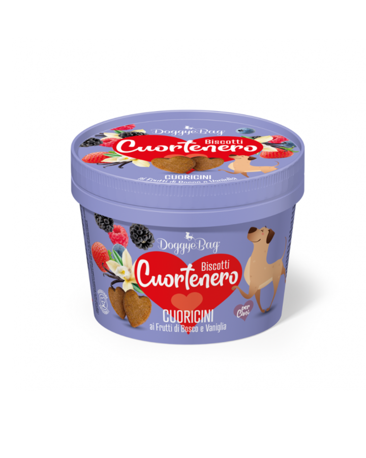 Doggye Bag - Cuortenero - Cuoricini Ai Frutti di Bosco e Vaniglia 150 gr