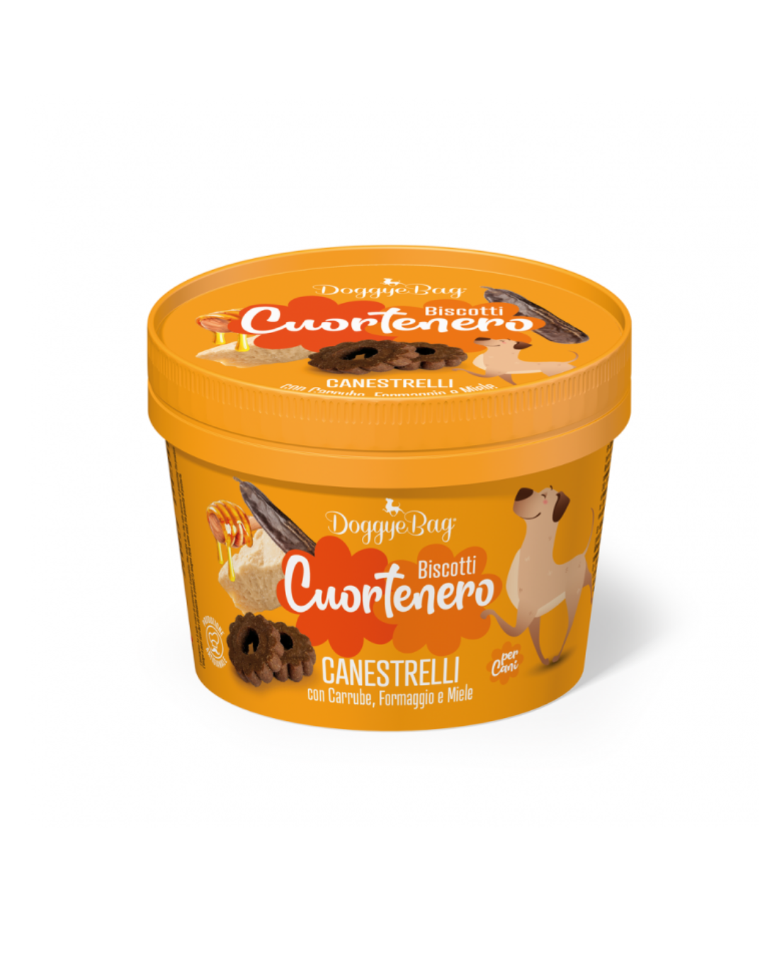 Doggye Bag - Cuortenero - Canestrelli con Carrube Formaggio e Miele 150 gr
