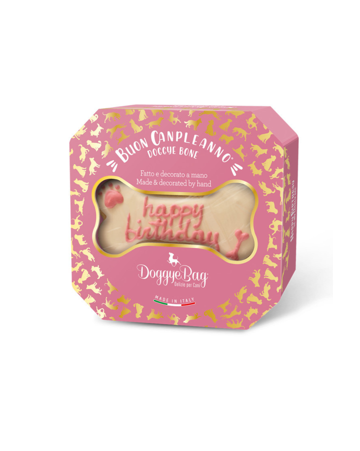 Doggye Bag - Doggye Bone Torta Di Compleanno Rosa 85 g
