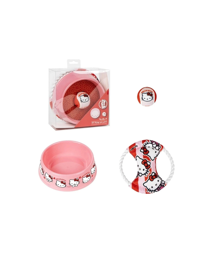 Sanrio - Set Gioco + Corda + Ciotola Hello Kitty