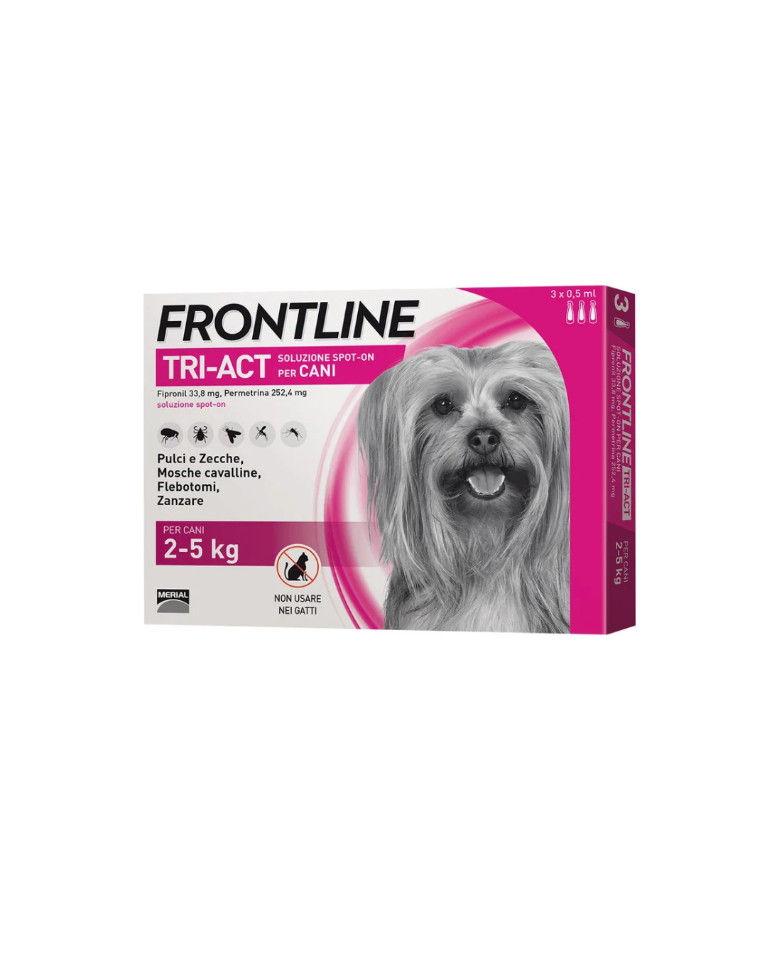 Frontline Tri - Act Spot On - per Cani 2 - 5 kg - 3 Pipette
