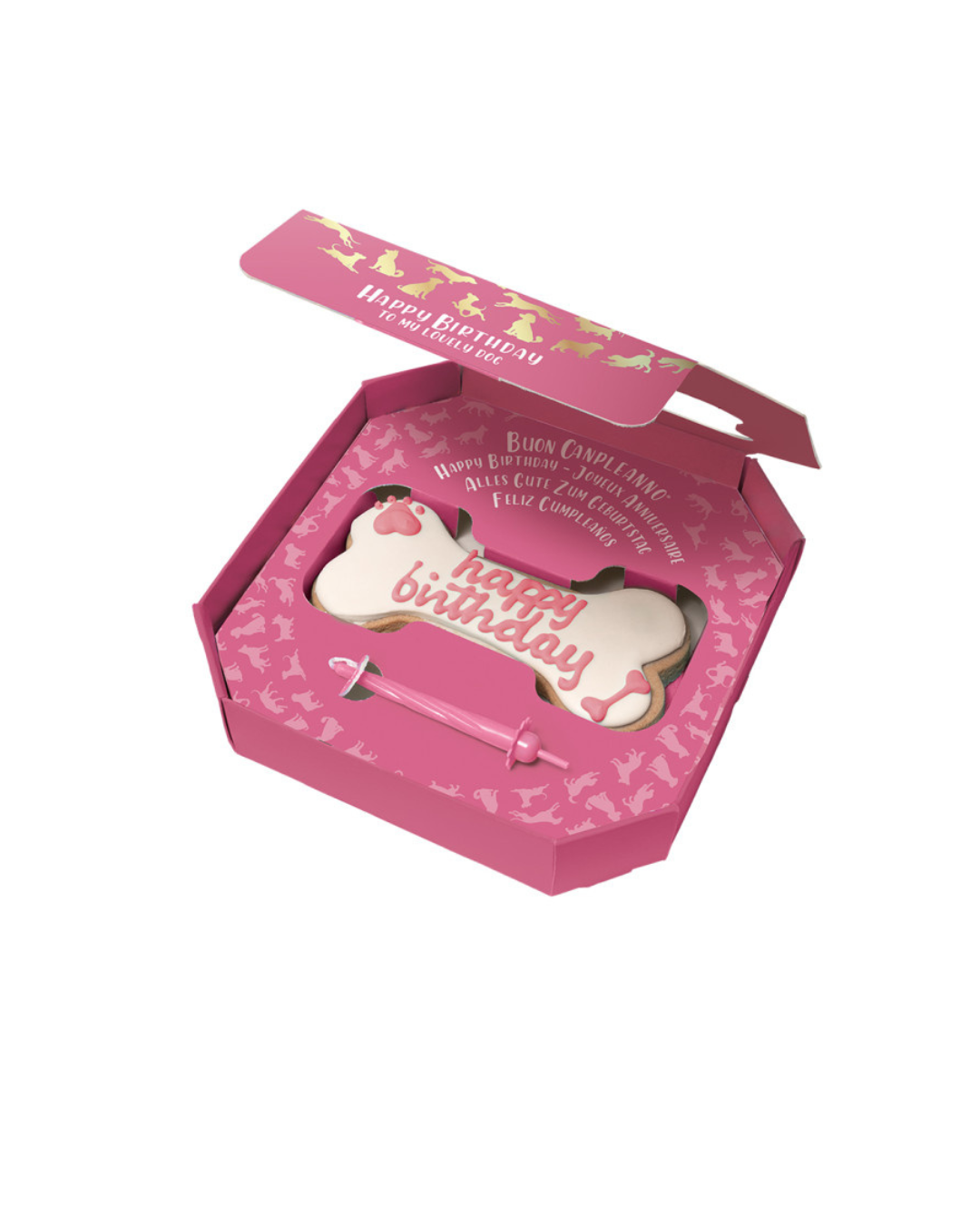 Doggye Bag - Doggye Bone Torta Di Compleanno Rosa 85 g