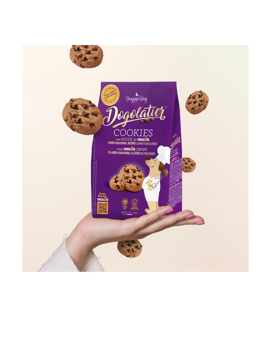 Doggye Bag - Dogolatier Cookies Con Gocce Di Freecoa 180 g