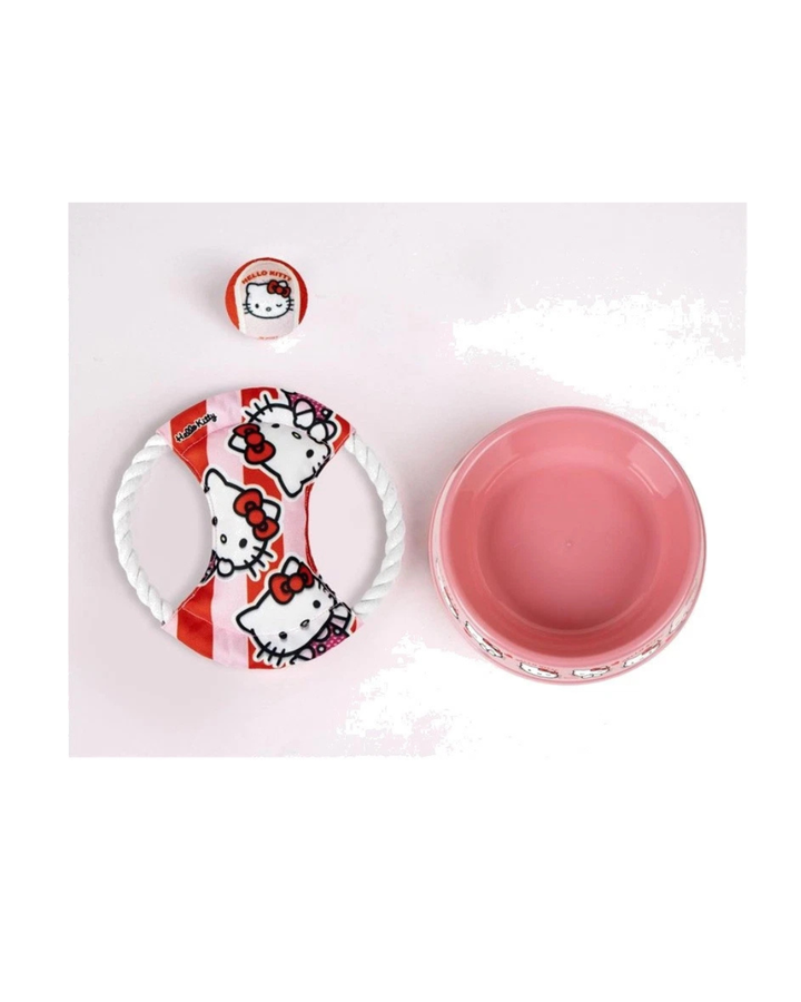 Sanrio - Set Gioco + Corda + Ciotola Hello Kitty