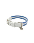 Leopet - Collare Nastro a Righe e Pelle di Mela 45x2,0cm