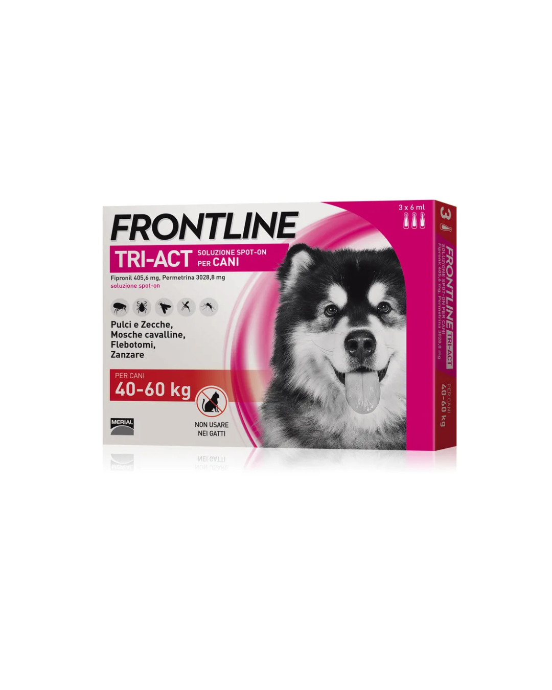 Frontline Tri - Act Spot On - per Cani 40 - 60 kg - 3 Pipette