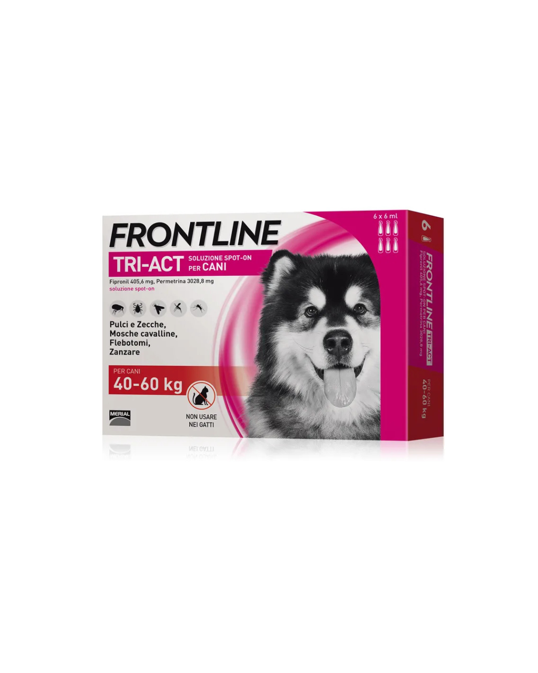 Frontline Tri - Act Spot On - per Cani 40 - 60 kg - 6 Pipette