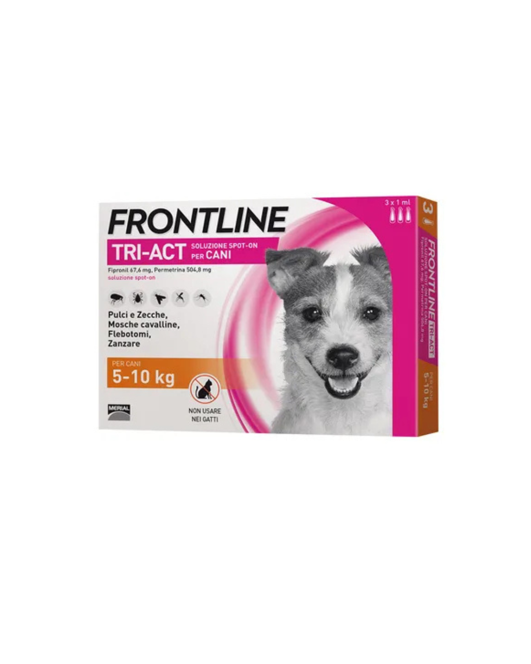 Frontline Tri - Act Spot On - Per Cani 5 - 10 kg - 3 pipette
