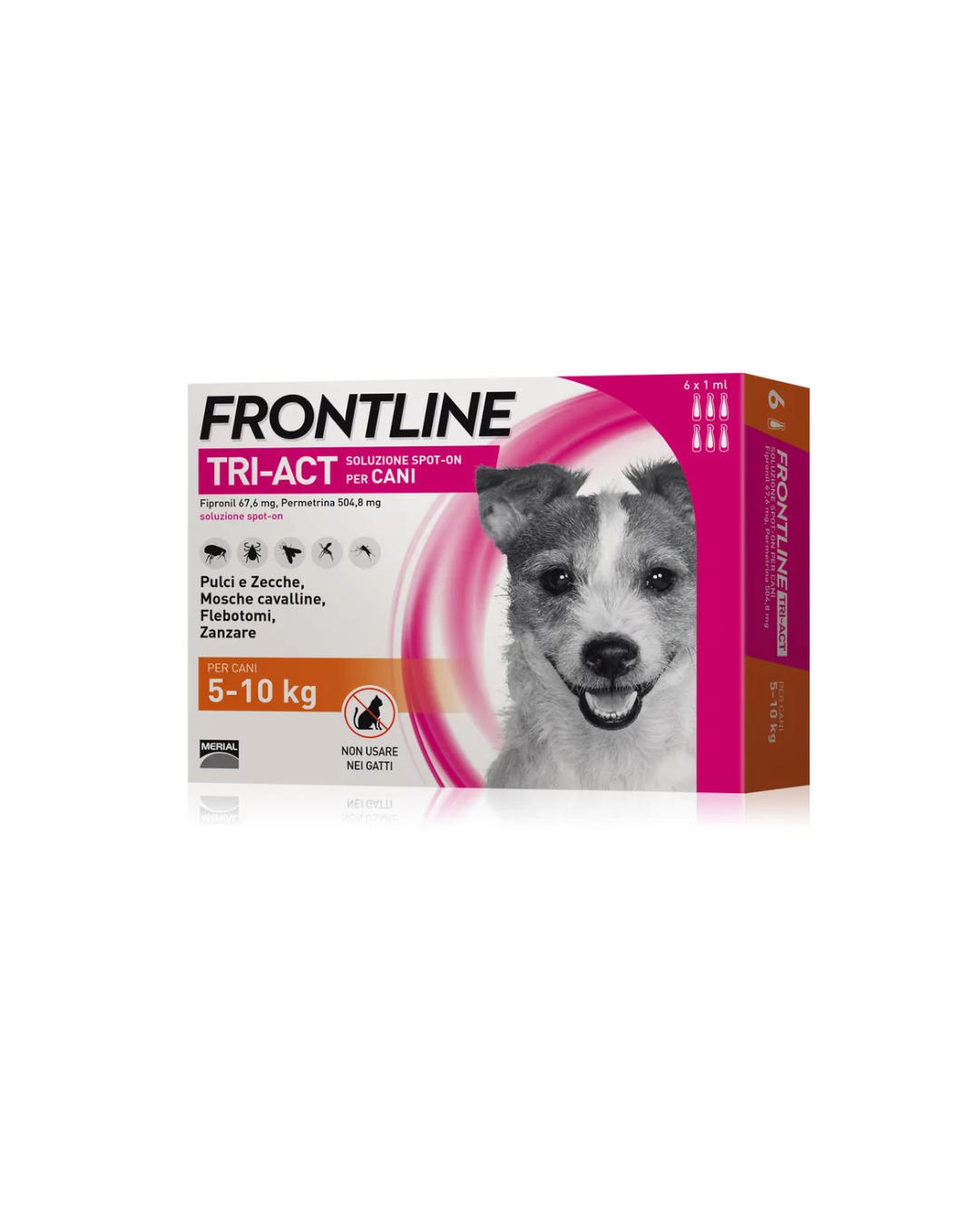 Frontline Tri - Act Spot On - Per Cani 5 - 10 kg - 6 Pipette