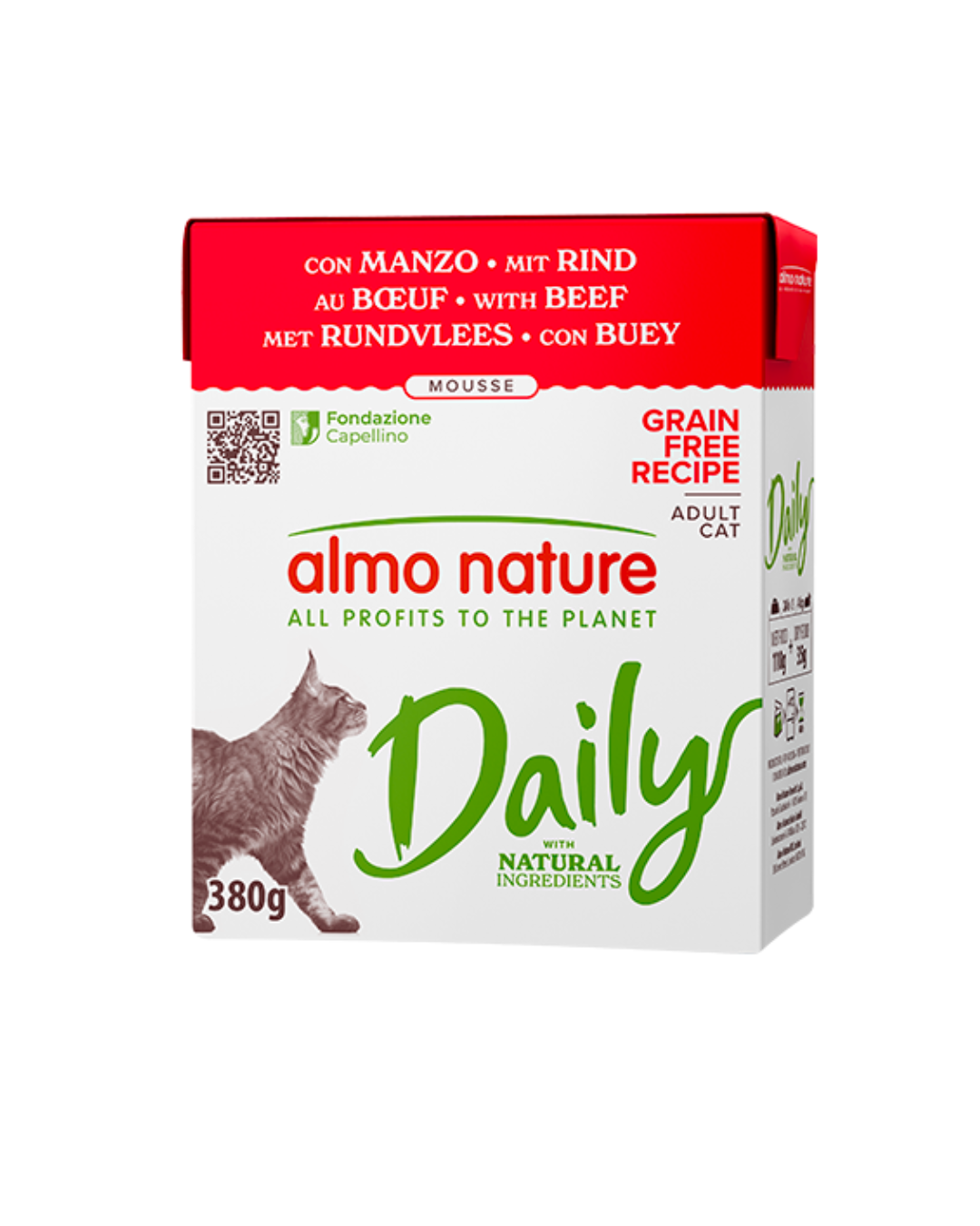 Almo Nature - Daily Cat con Manzo 380gr