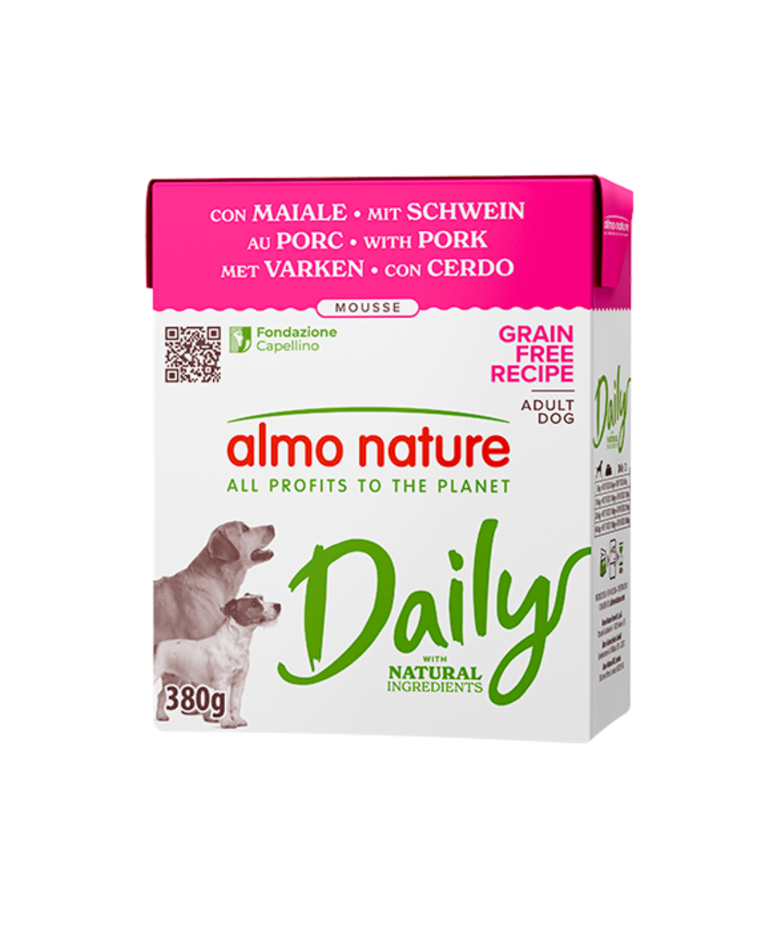 Almo Nature - Daily Dog Maiale 380gr