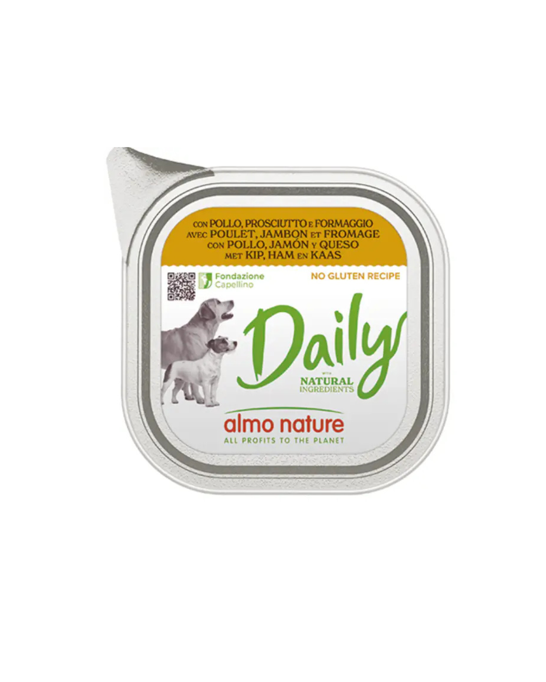 Almo Nature - Daily Dog Pollo, Prosciutto e Formaggio 100gr