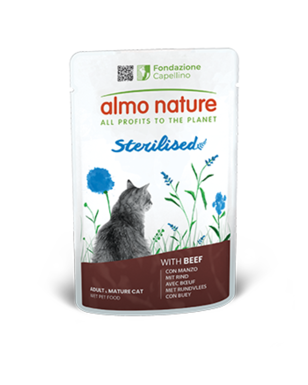 Almo Nature - Functional Sterilised Cat Manzo 70gr