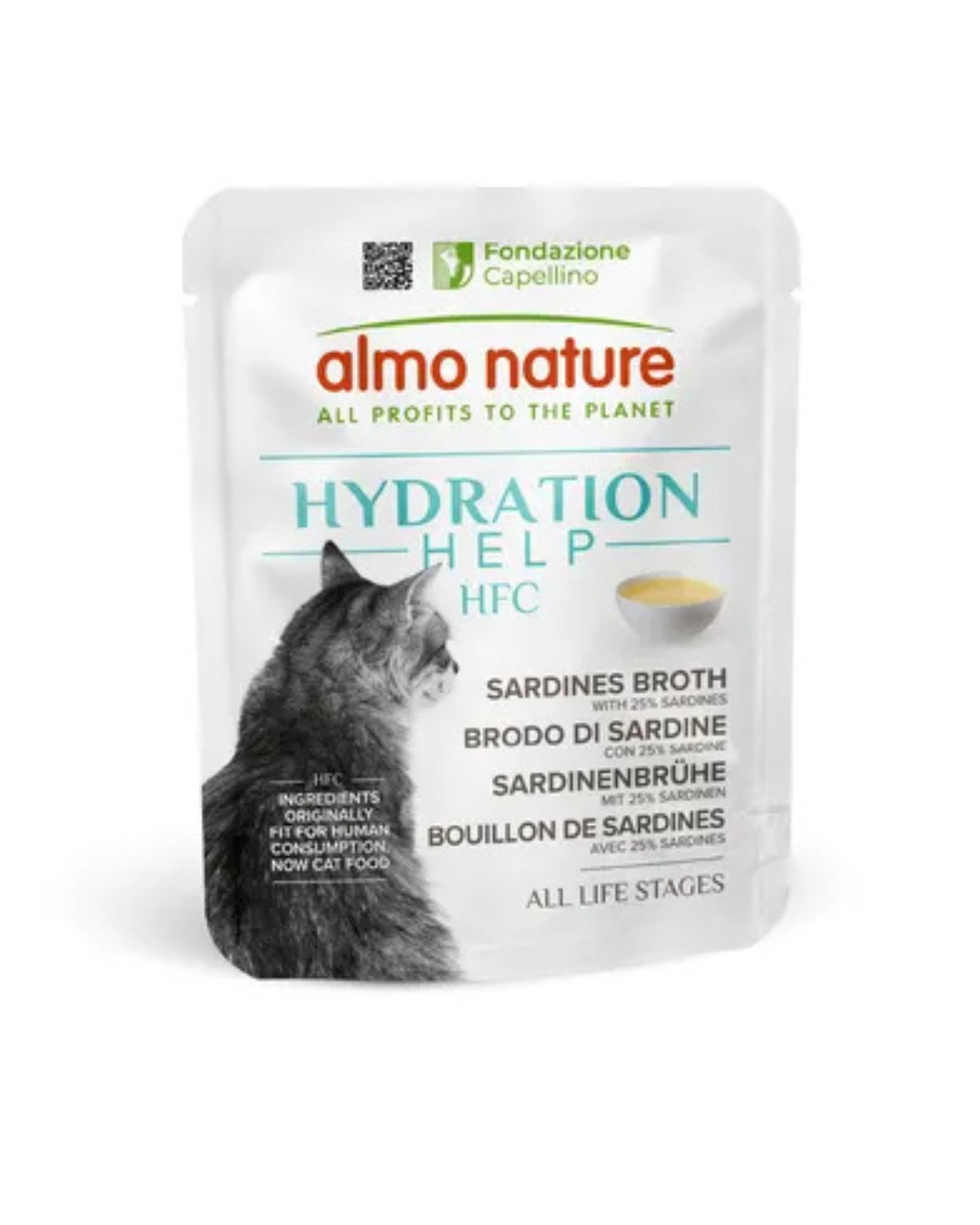 Almo Nature - HFC Hydration Help Cat Brodo di Sardine con Sardine 50gr