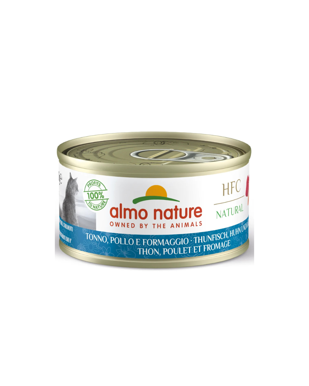 Almo Nature - HFC Natural Cat Tonno, Pollo e Formaggio 70gr