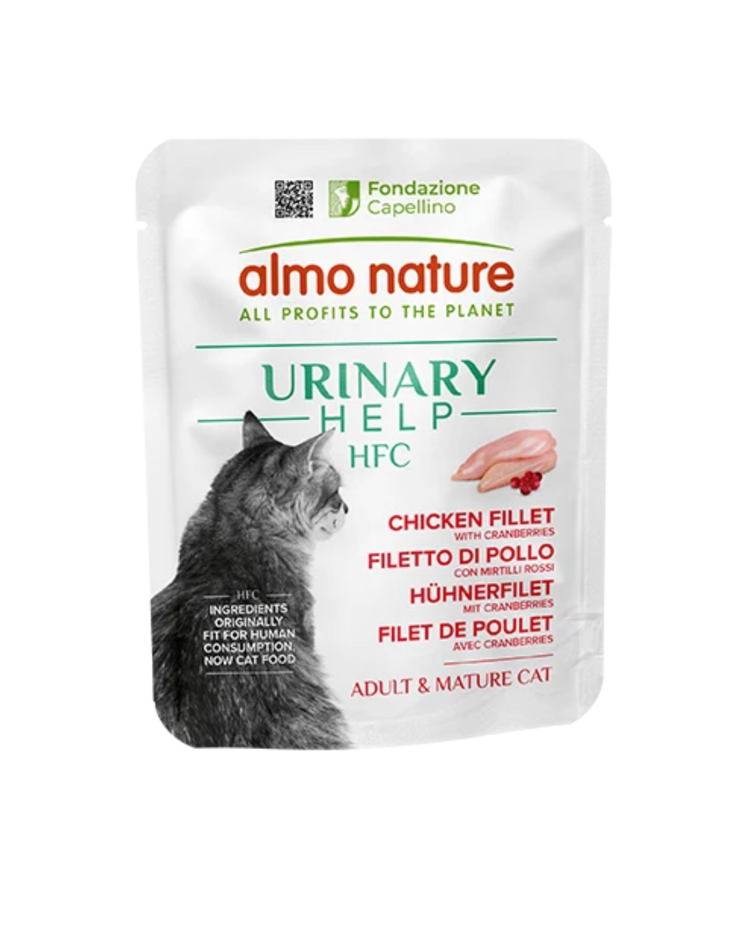 Almo Nature - HFC Urinary Help Cat Petto di Pollo con Mirtilli Rossi 50gr