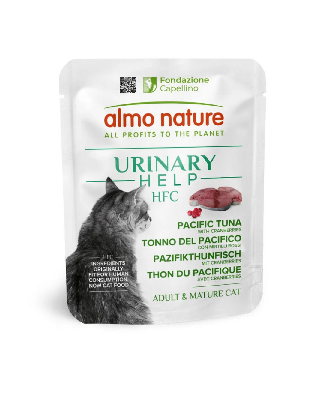 Almo Nature - HFC Urinary Help Cat Tonno del Pacifico con Mirtilli Rossi 50gr