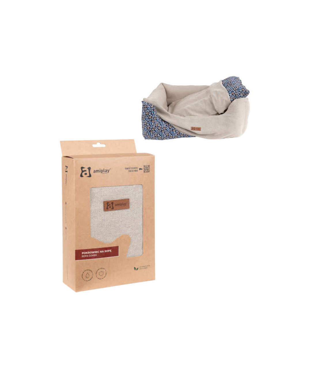 Amiplay - Fodera per Cuccia Moni - Beige L