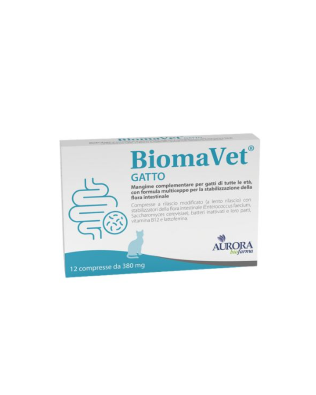 Aurora Biofarma - Biomavet Gatto 380 mg - 12 capsule