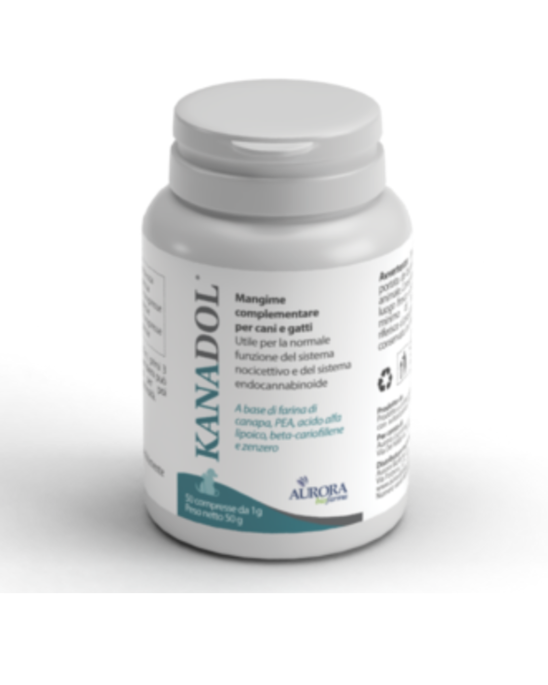 Aurora Biofarma - Kanadol 50 Compresse da 1 g - Per Cani e Gatti