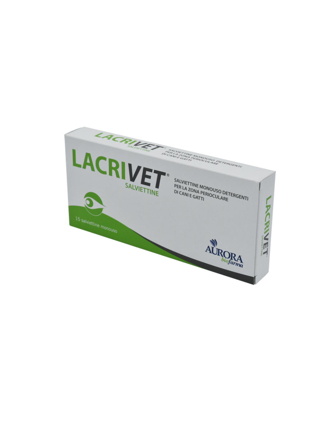 Aurora Biofarma - Lacrivet 15 Salviettine Monouso - Per Cani e Gatti