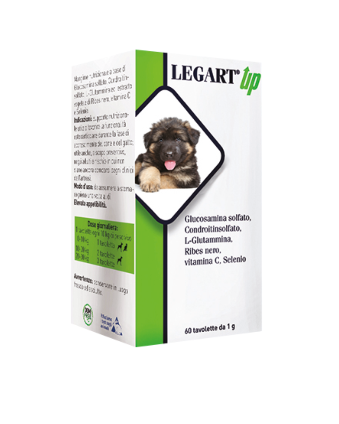 Aurora Biofarma - Legart Up 60 compresse da 1 gr - Per Cani