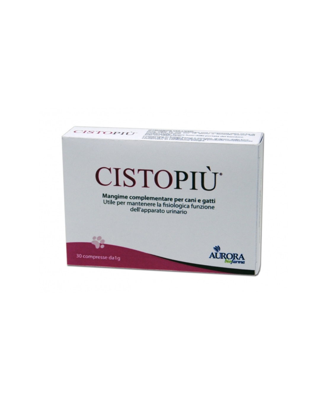 Aurora Biofarma - Cistopiù 30 Tablets of 1 g - For Dogs and Cats