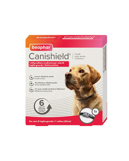 Beaphar Canishield - Collare Antiparassitario Per Cani Di Taglia Grande - Confezione x2 Collari - Rufee