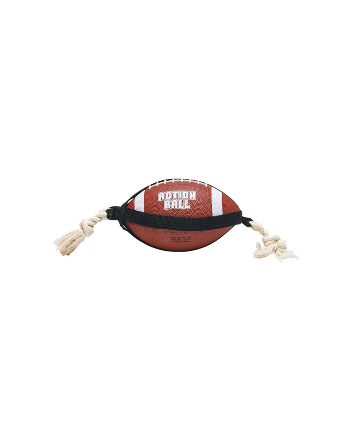 Beeztees - Palla Rugby Action Con Corda 21 cm