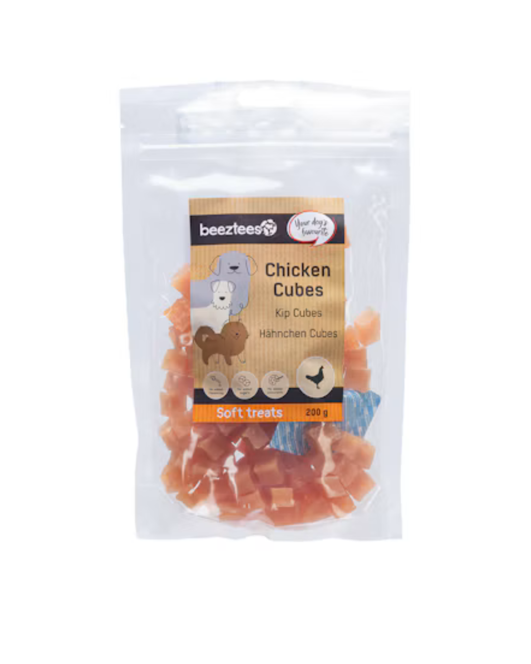 Beeztees - Snack Cubetti di Pollo 200gr