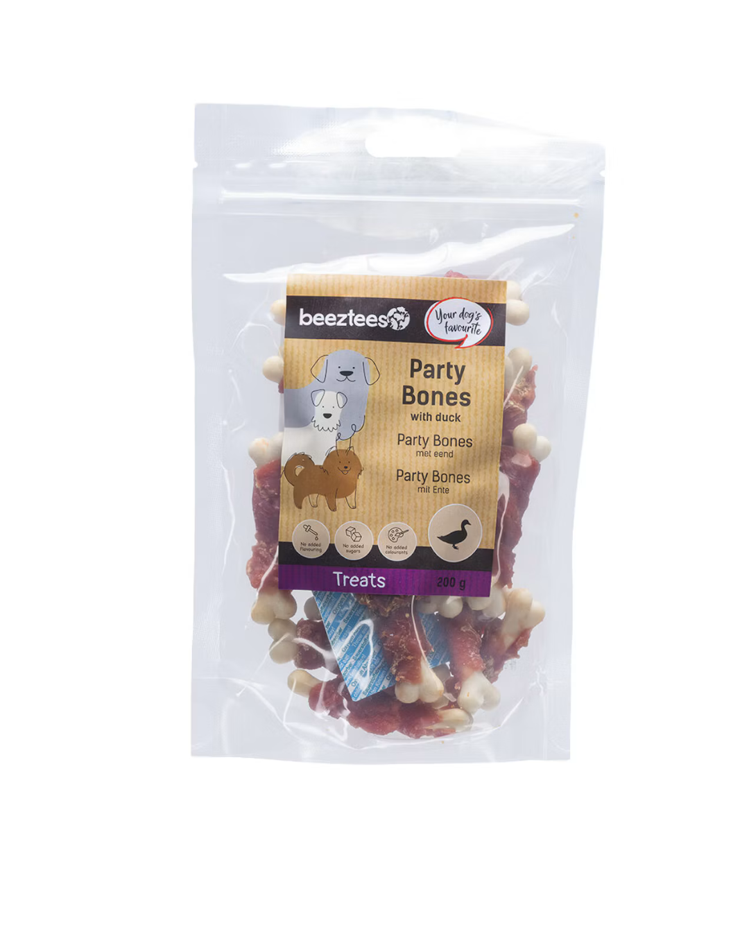 Beeztees - Snack Party Bones con Anatra 200gr