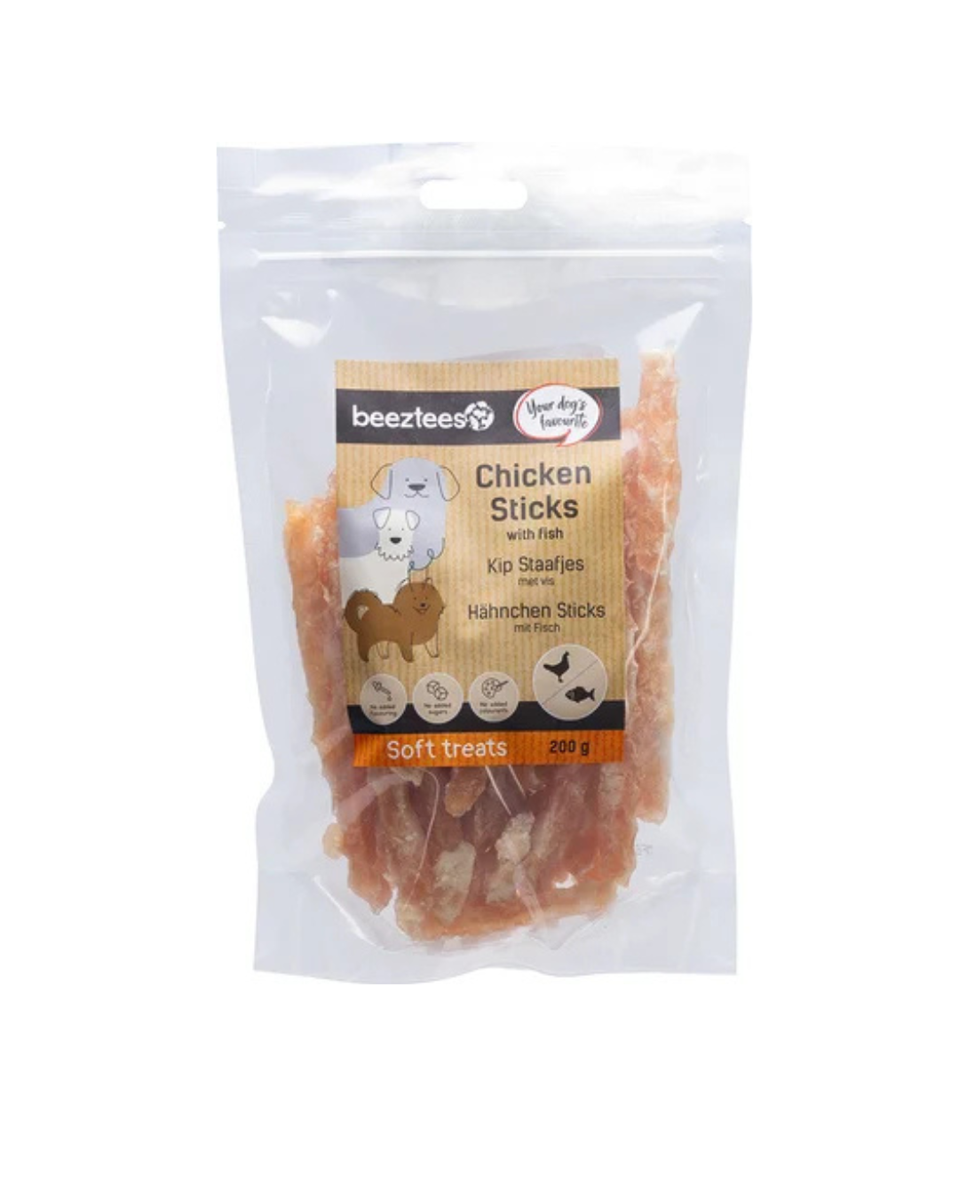 Beeztees - Snack Stick con Pollo e Pesce 200gr