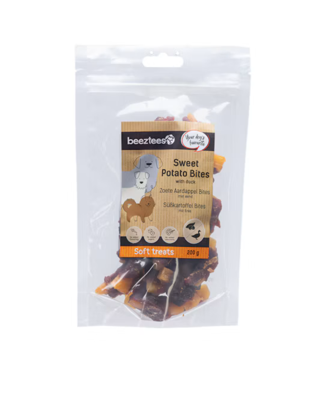 Beeztees - Snack Sweet Potato Bites con Anatra 200gr