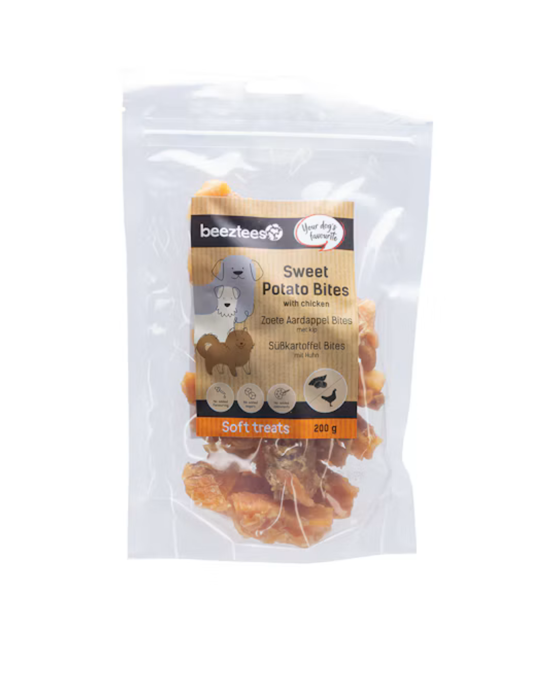 Beeztees - Snack Sweet Potato Bocconcini con Pollo 200gr