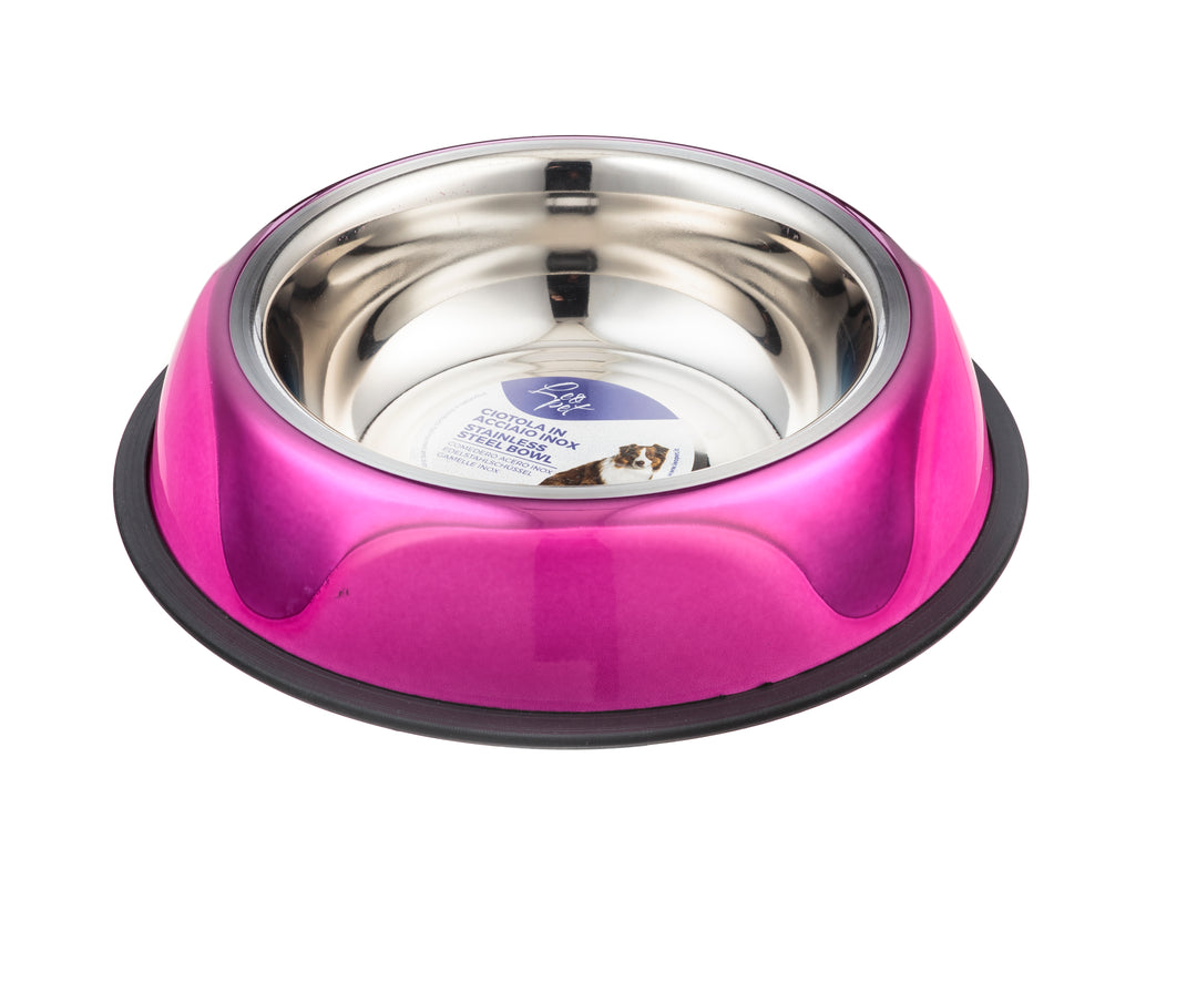 Leopet - Ciotola in Acciaio inox 700ml Fantasia Onda