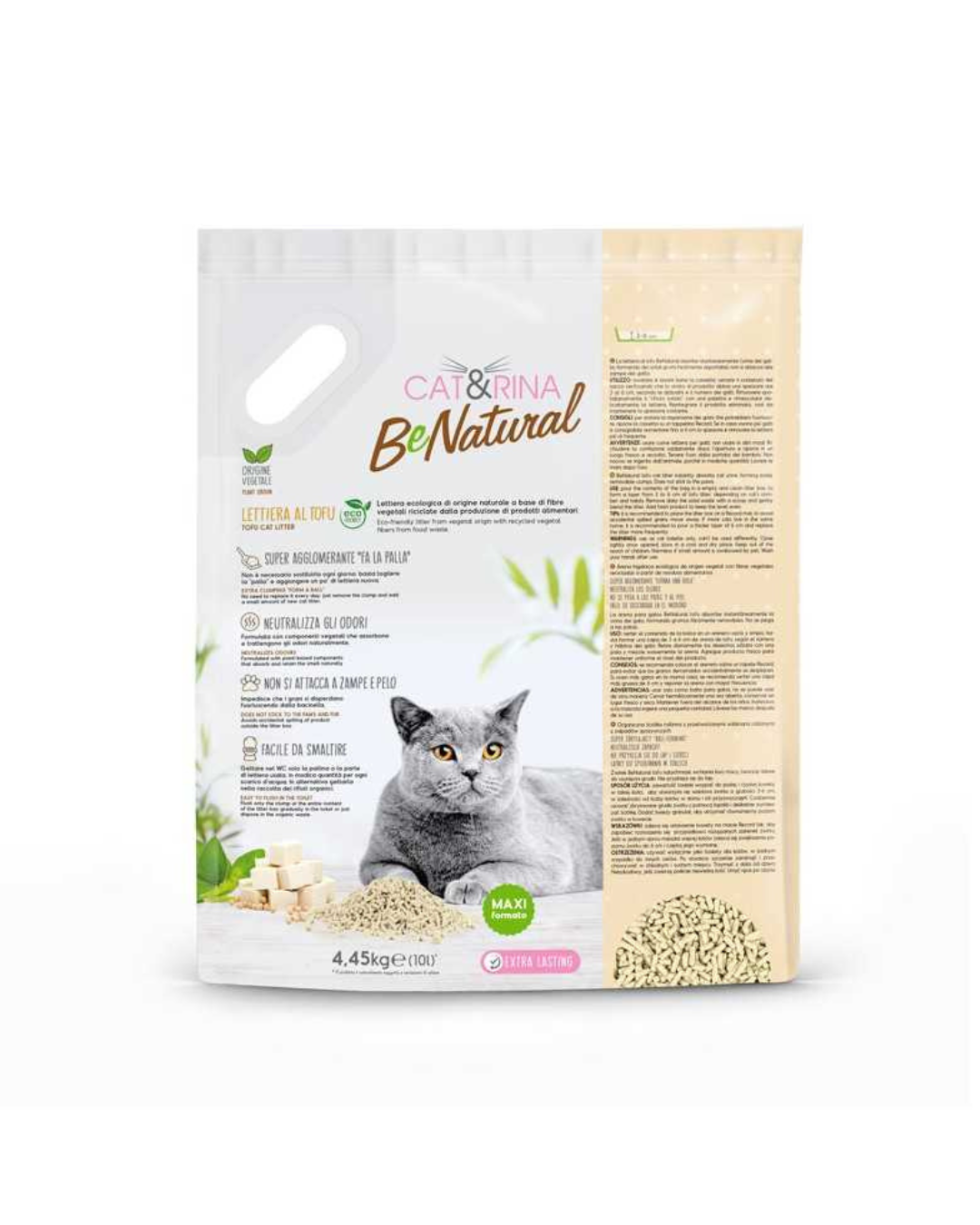 Cat&Rina - Benatural Lettiera al Tofu - 10 L