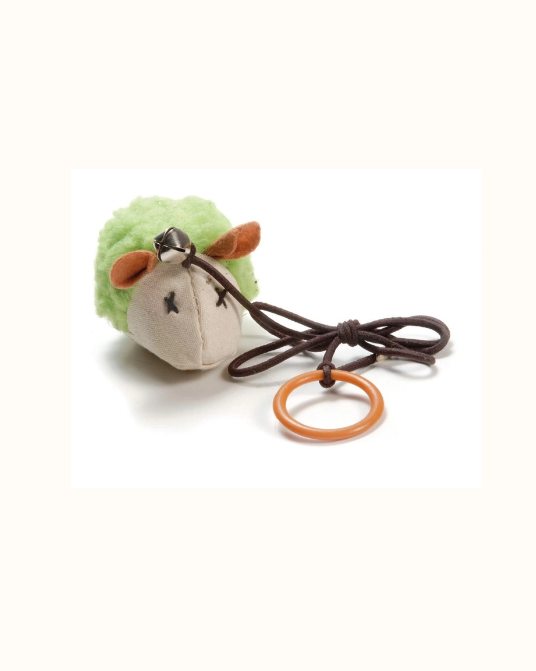 Cat&Rina Gioco Gatto con Elastico Verde 16x8x8