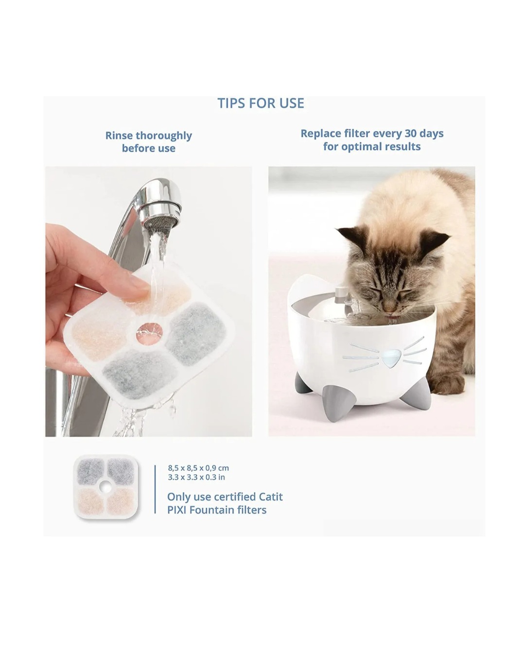 Catit - 3 Filtri di Ricambio per Fontana