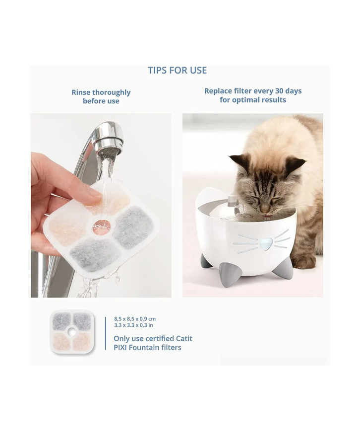 Catit - 3 Filtri di Ricambio per Fontana