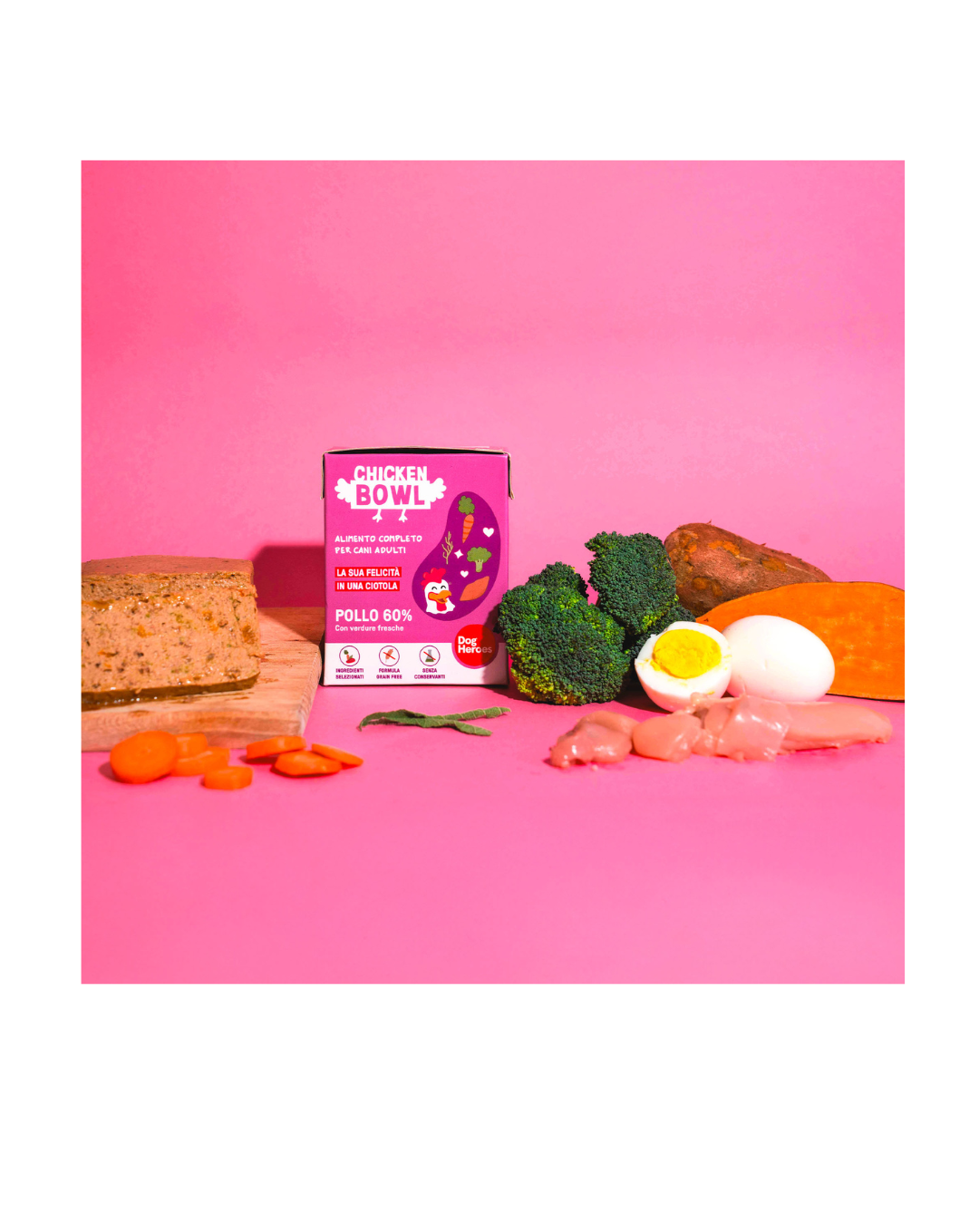 Dog Heroes - Cibo Fresco Chicken Bowl Tetrapak 390 gr