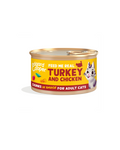 Edgard & Cooper - Cat Adult Grain Free Tacchino e Pollo Bocconcini in Salsa 85 g