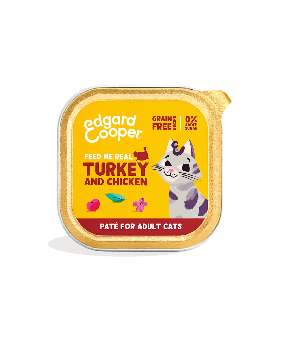 Edgard & Cooper - Cat Adult Grain Free Tacchino e Pollo Patè 85 g