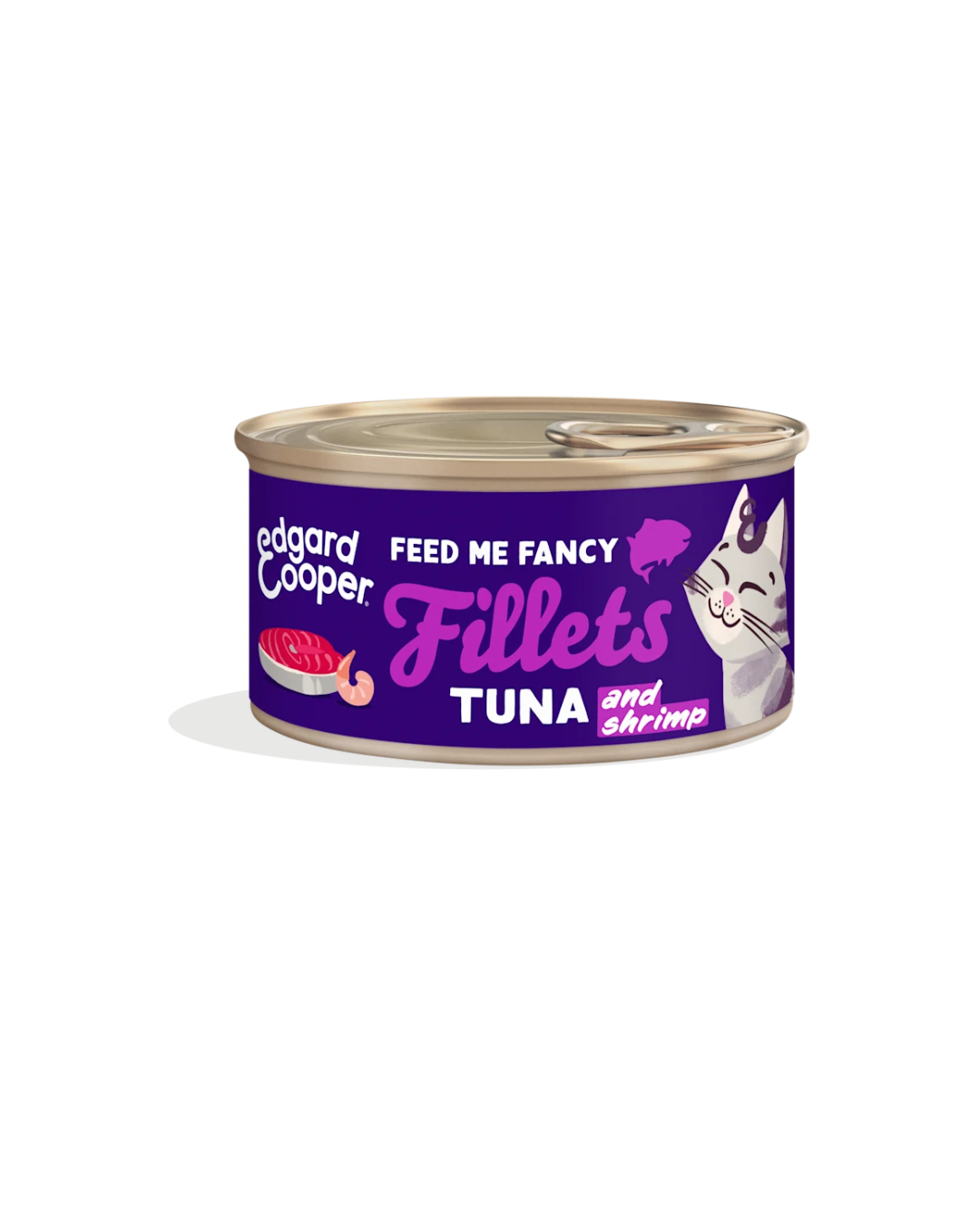 Edgard & Cooper - Cat Grain Free Tonno e Gamberetti Sfilaccetti 70 g