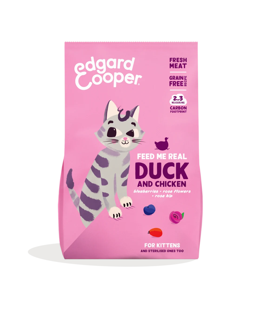 Edgard & Cooper - Cat Kitten Grain Free - Anatra e Pollo freschi 325 g